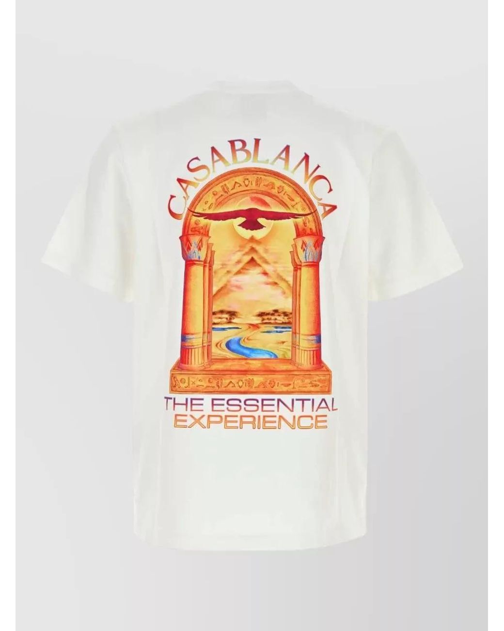 Casablanca White Cotton T-Shirt for men