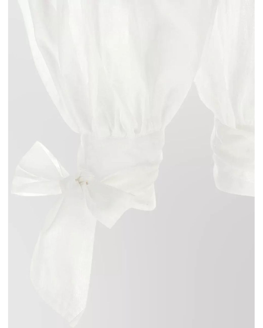 ANDAMANE White Cotton Wide-Leg Pyjama Trousers