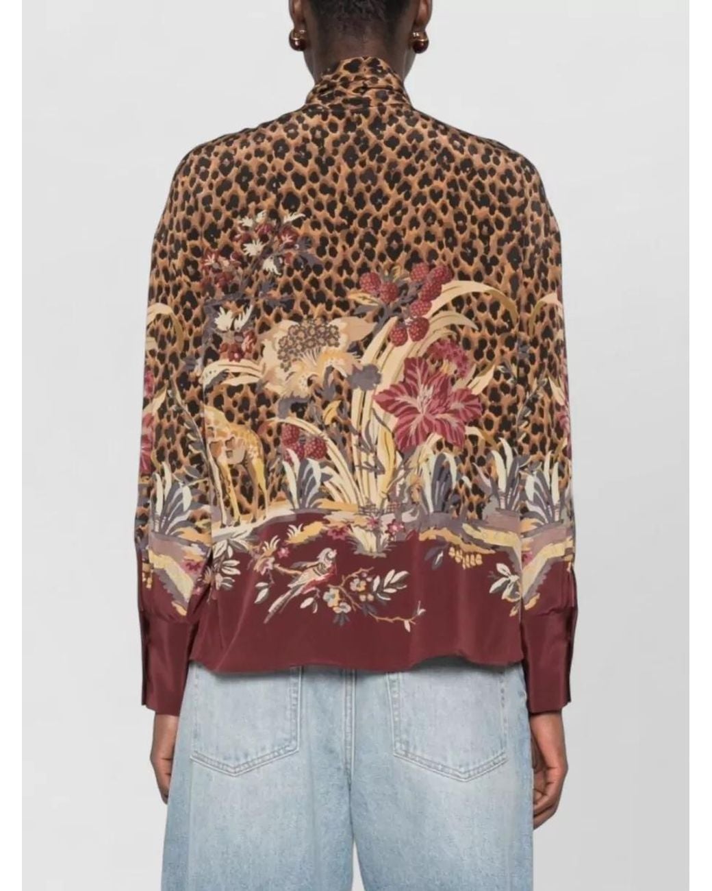 Etro Multicolor Silk Printed Pussy-Bow Blouse