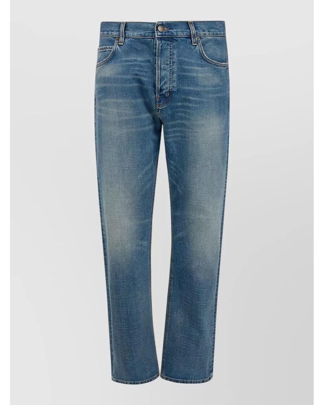 Haikure Blue Denim Straight-Leg Jeans for men