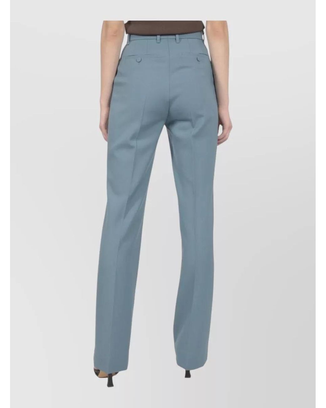 Gucci Blue Wool Tailored Trousers