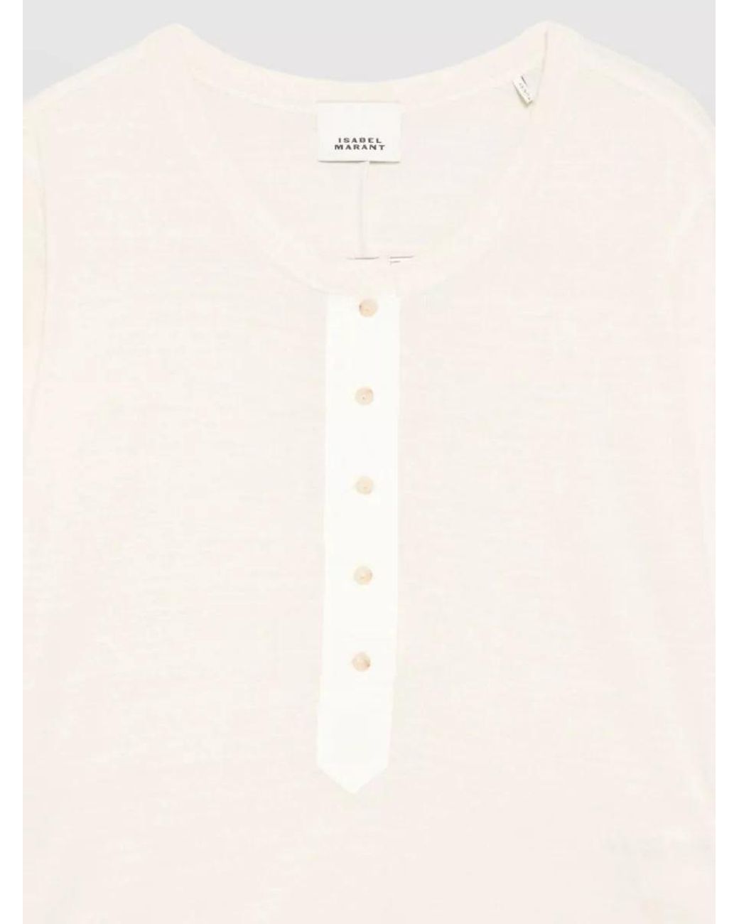 Isabel Marant White Silk Crew-Neck Long-Sleeve Knitted Top