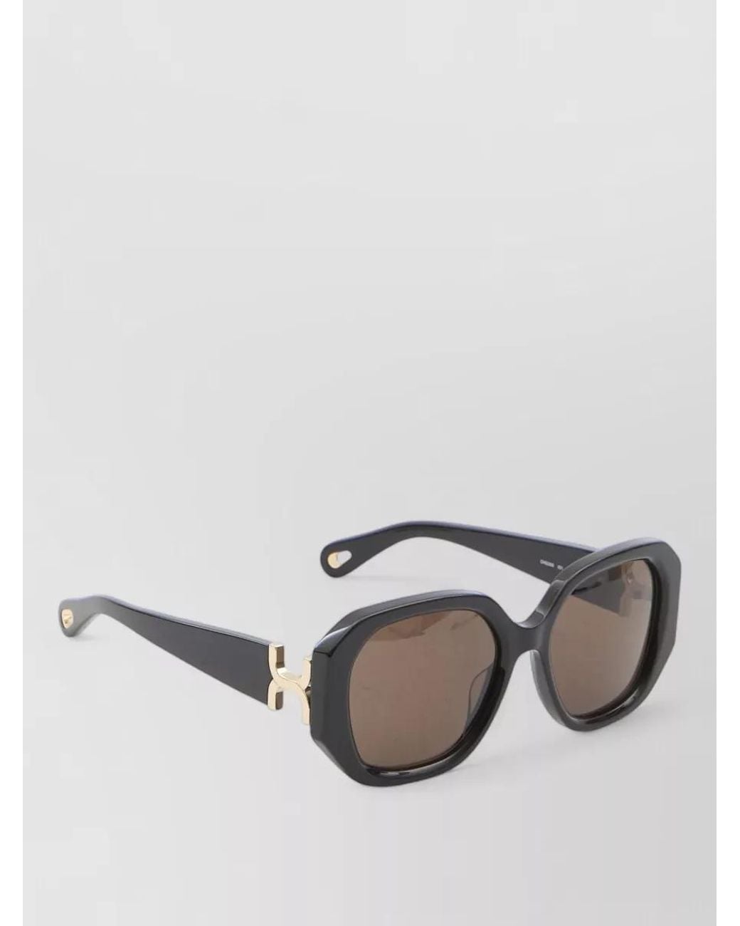 Chloé Gray Acetate Square Sunglasses