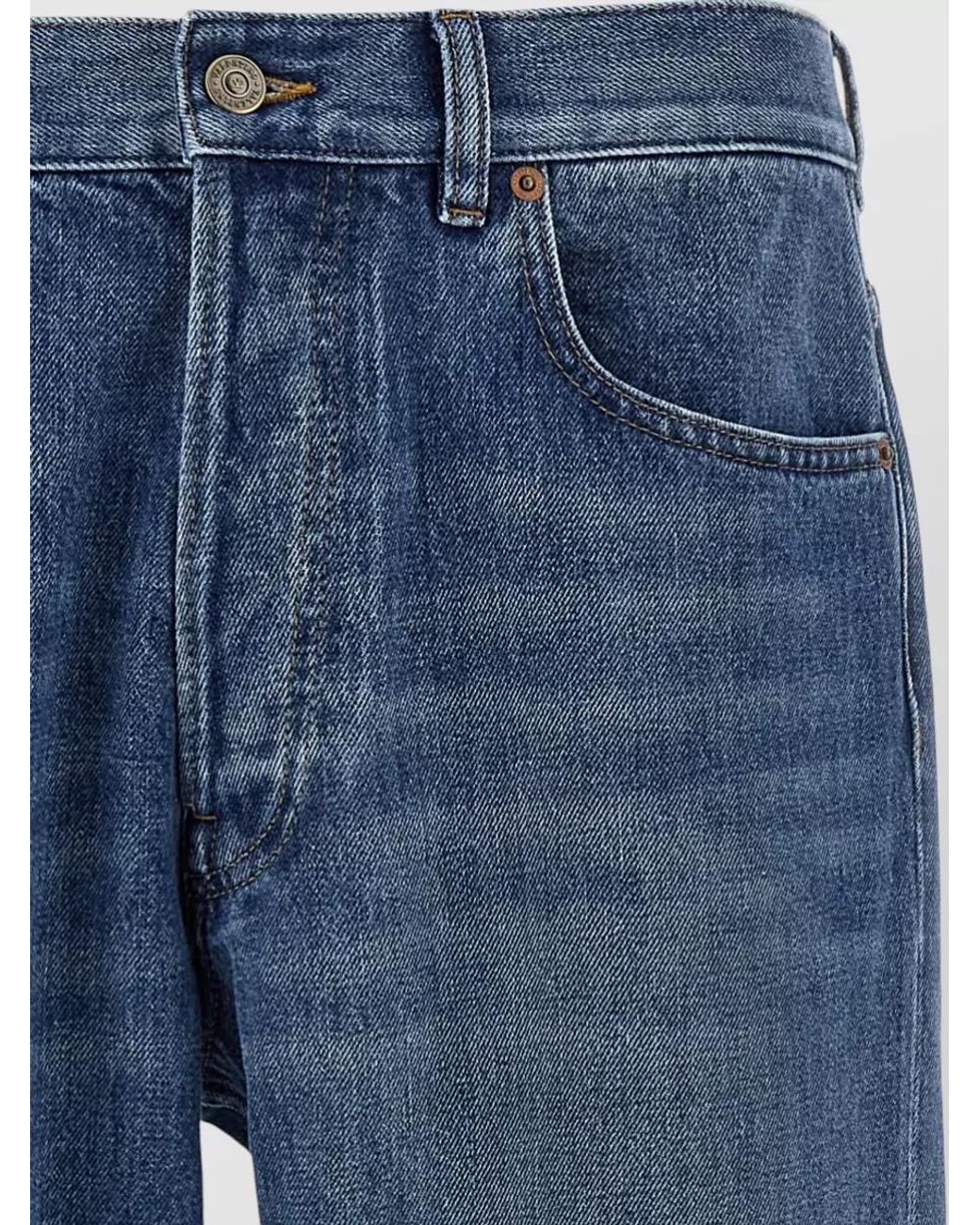 Valentino Garavani Blue Denim Regular-Fit Straight-Leg Jeans for men