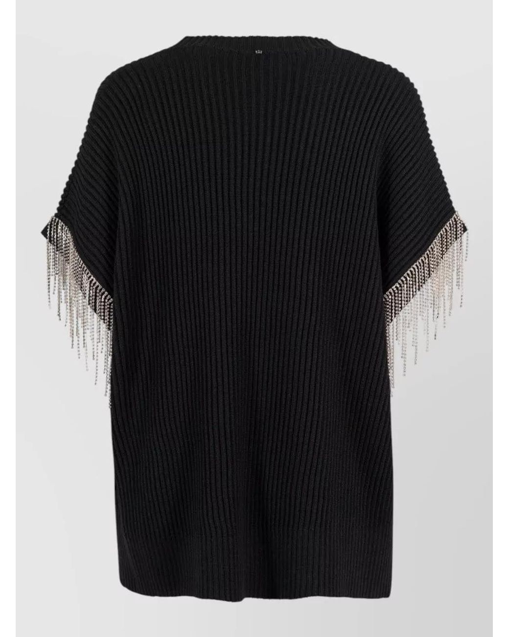Sportmax Black Wool Jacket With Removable Sleeves