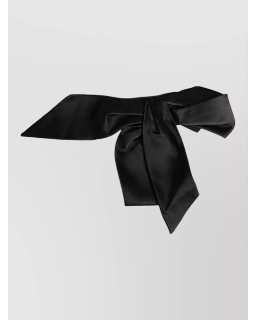 Dolce & Gabbana Black Silk Satin Wide Waist Belt