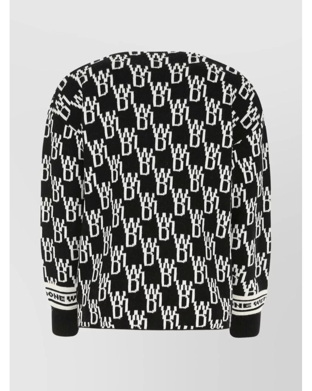 we11done Black Wool Cashmere Sweater for men