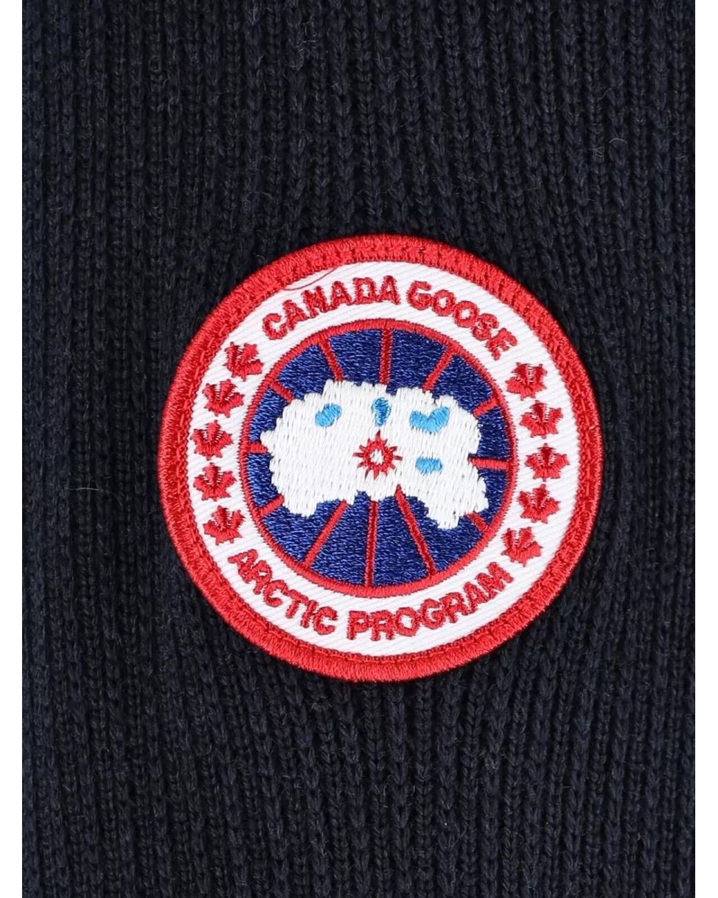 Canada Goose Blue Wool Quilted Zip-Up Jacket for men