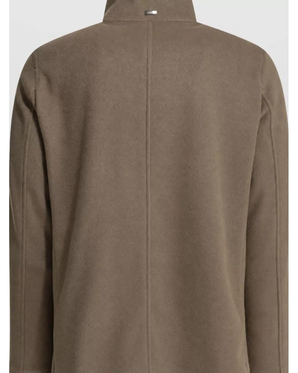 Herno Green Double-Breasted Short Coat for men