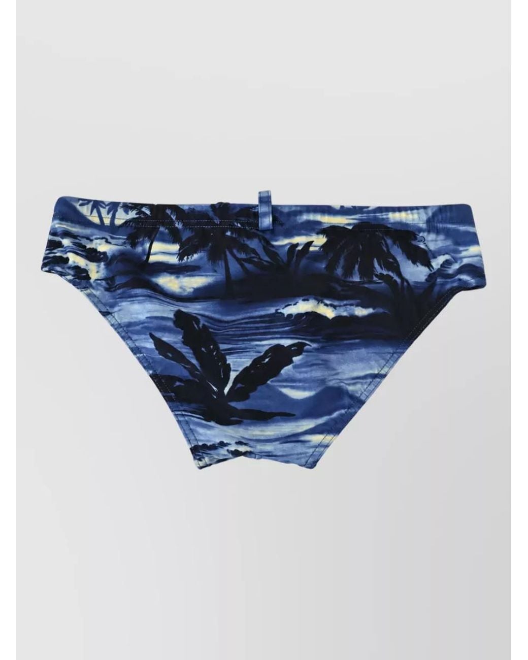 DSquared² Blue Printed Swim Shorts for men