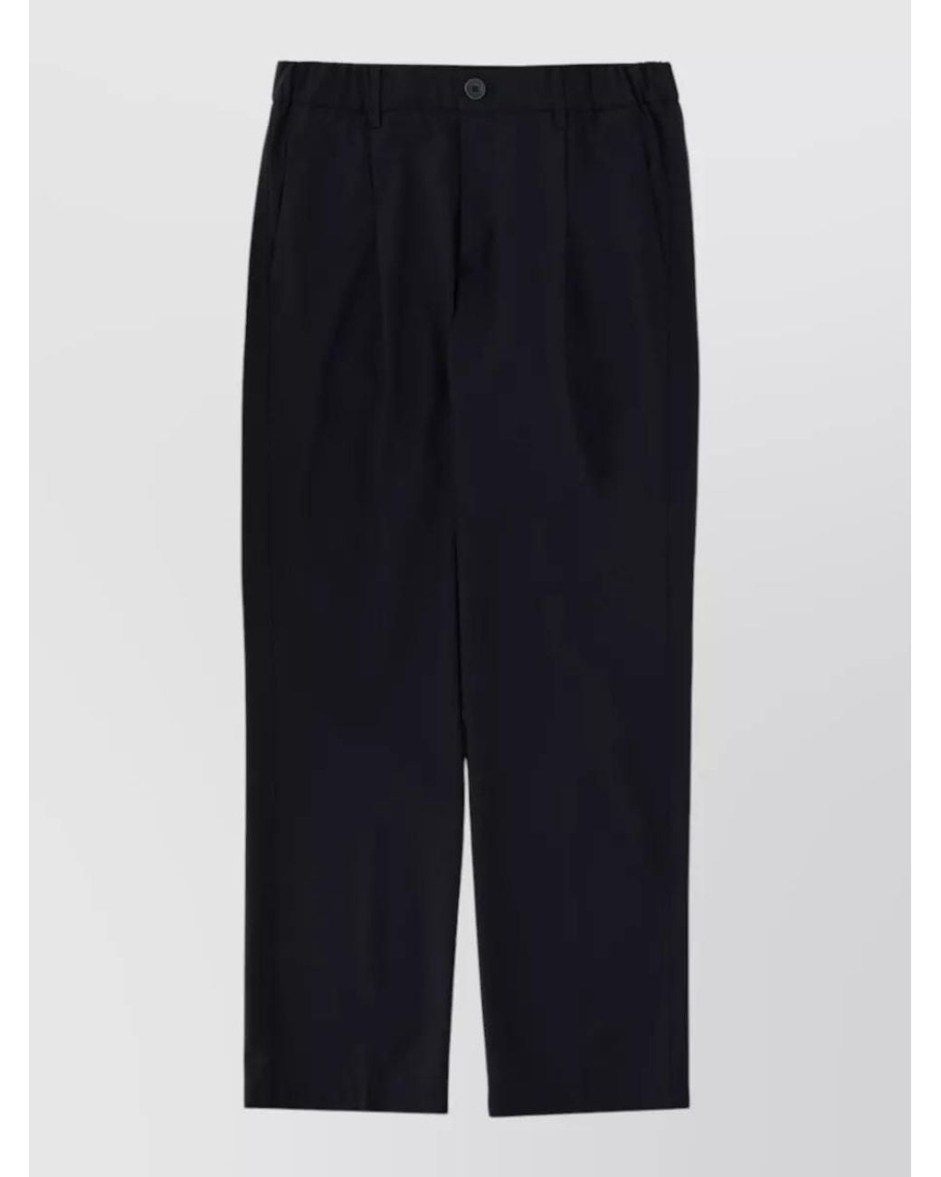 Herno Blue Drawstring Straight-Leg Trousers for men