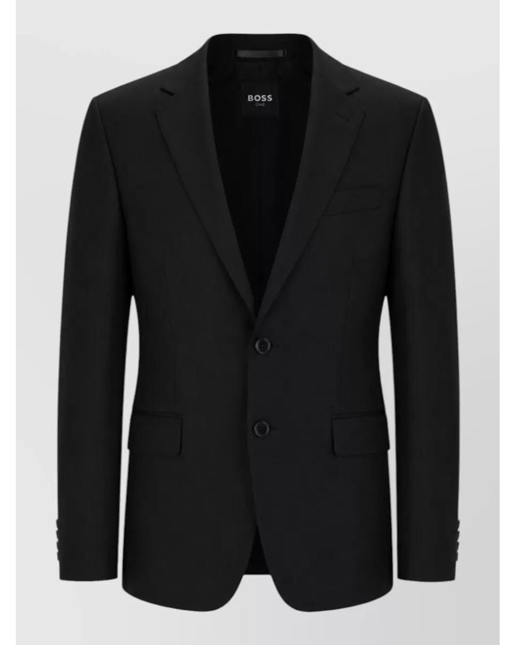 Boss Black Virgin Wool Tuxedo Jacket for men