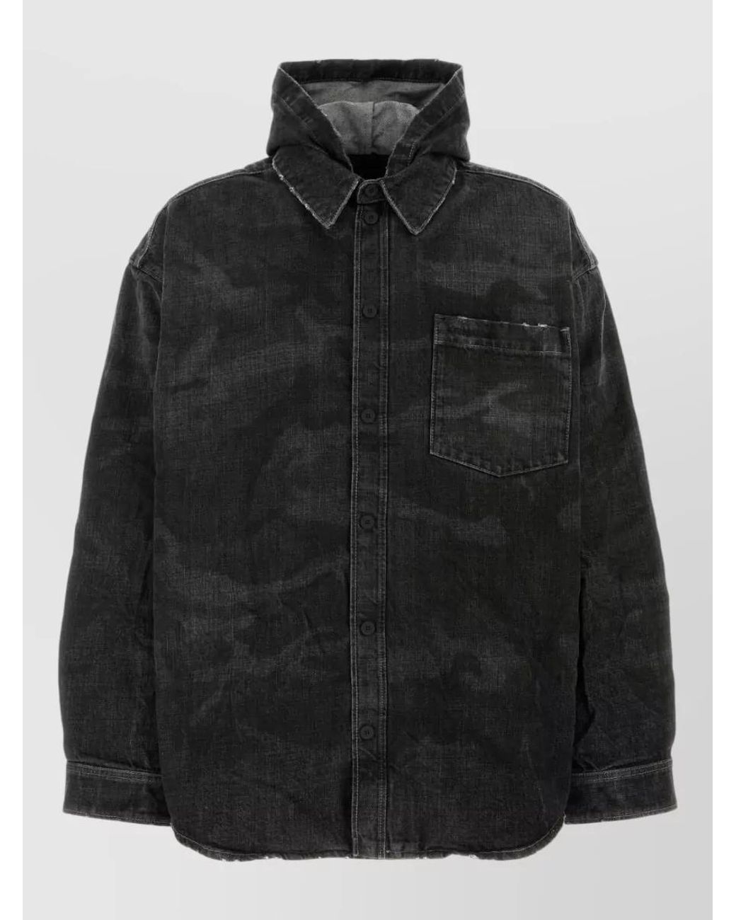 Balenciaga Black Denim Jacket for men