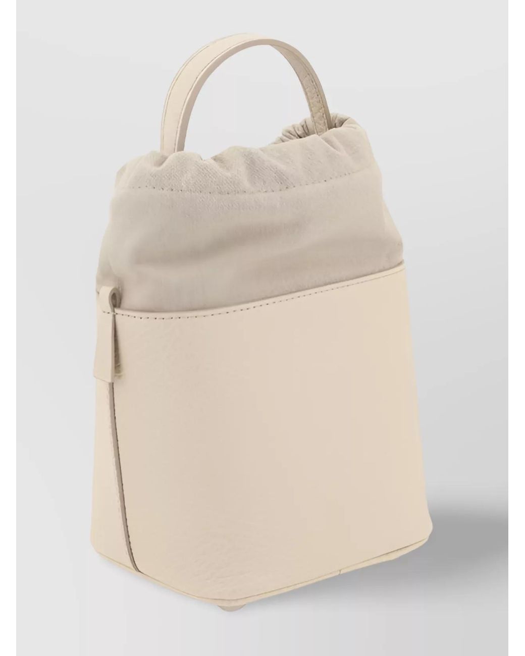 Maison Margiela Natural 5Ac Small Leather Bucket Bag