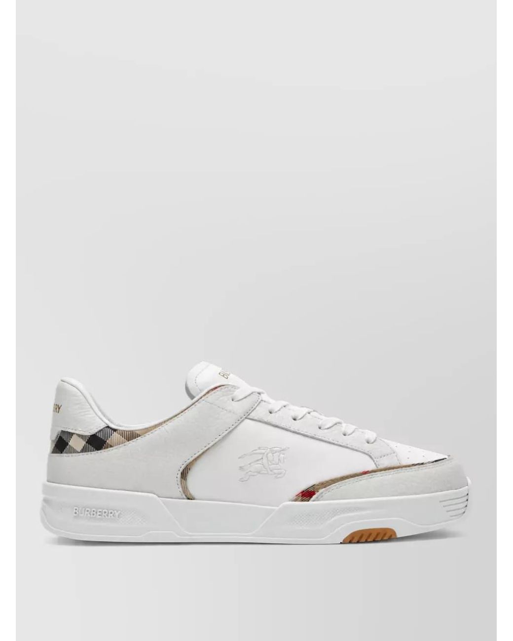 Burberry White Low Top Sneakers for men