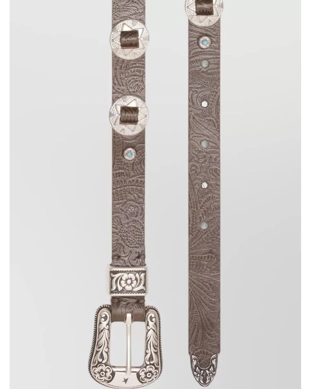 Golden Goose Deluxe Brand Gray Leather Belt