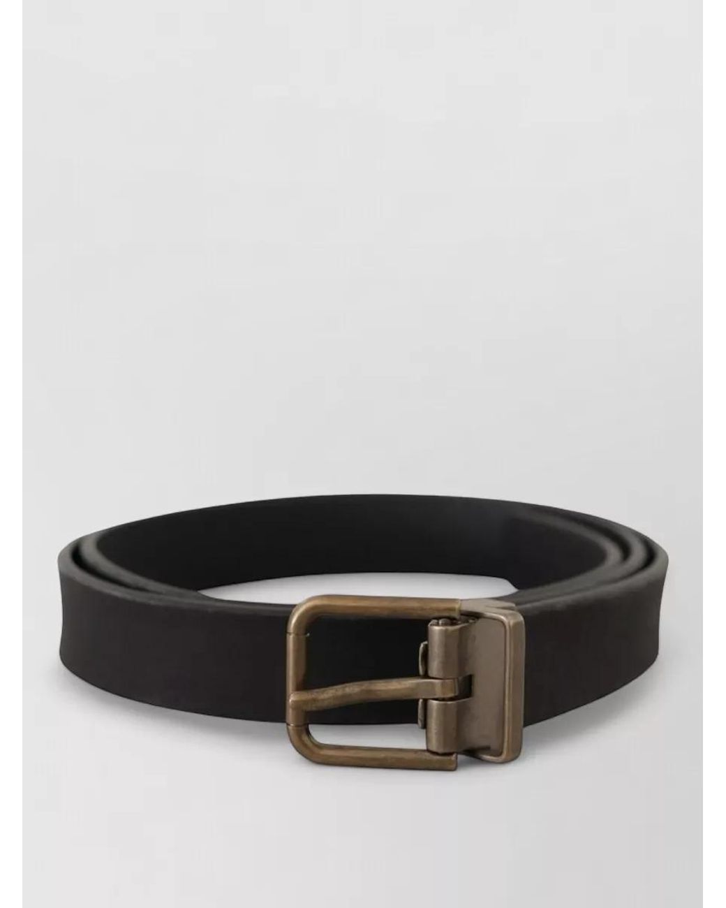 Dolce & Gabbana White Leather Classic Belt for men