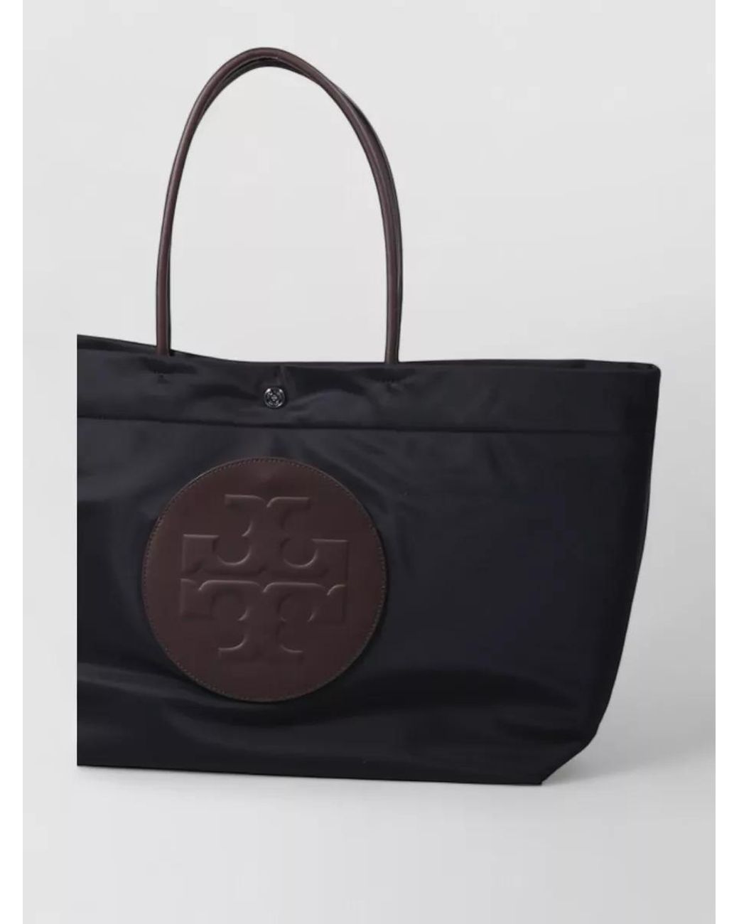 Tory Burch Black Ella Large Nylon Shoulder Bag