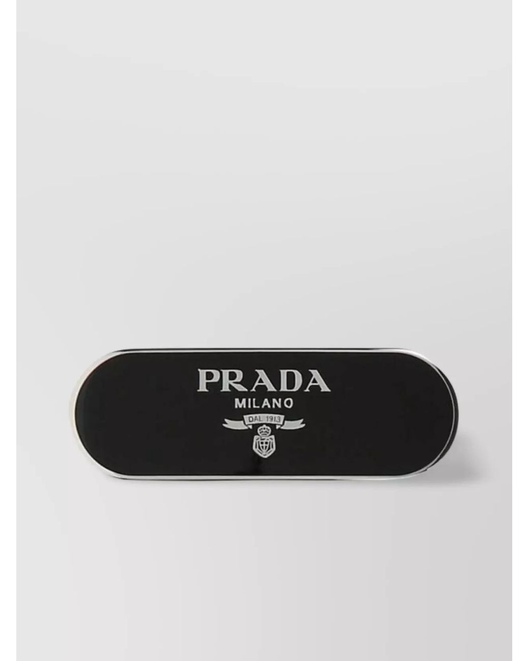 Prada Black Metal Hair Clip