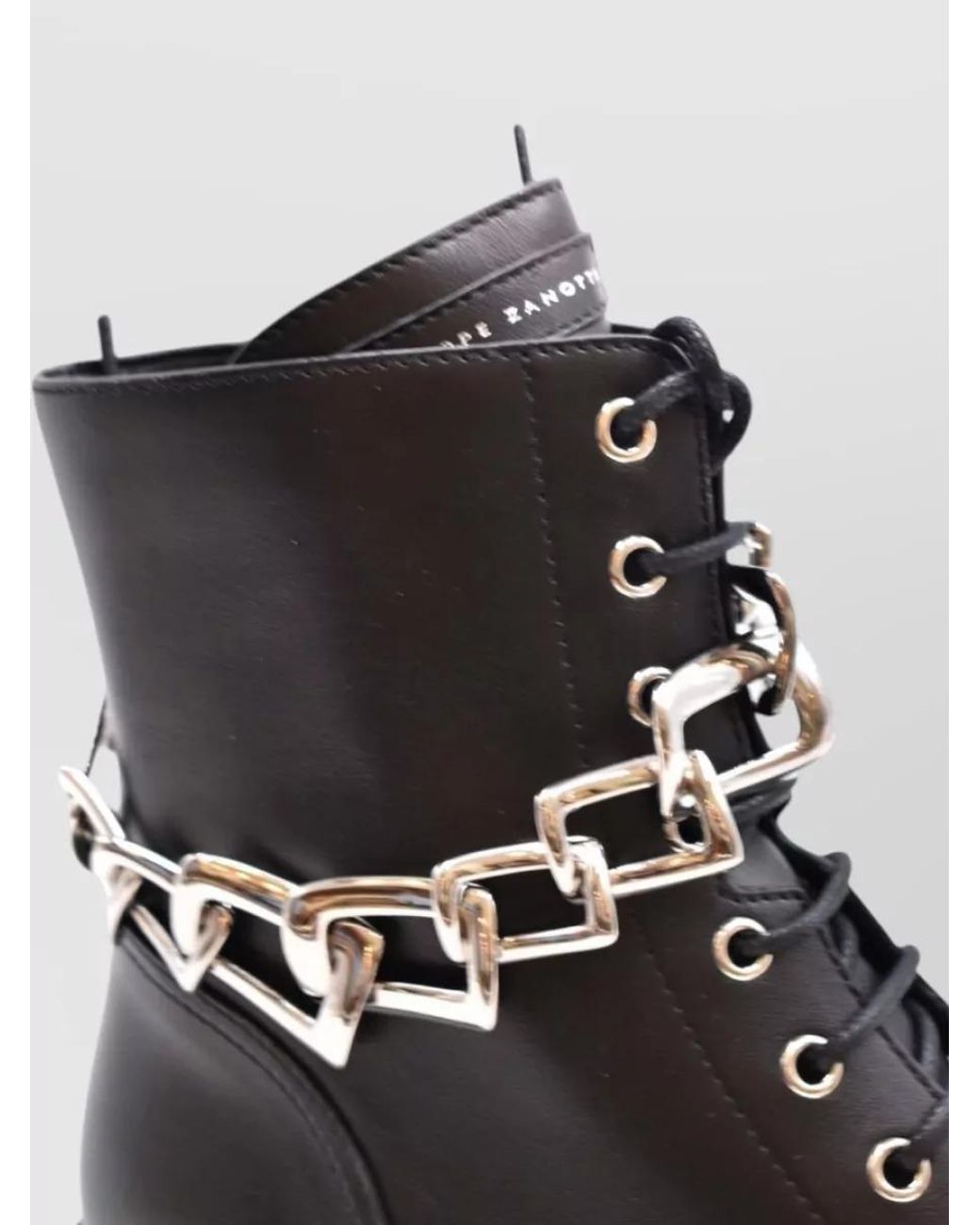 Giuseppe Zanotti Black Leather Ankle Boots