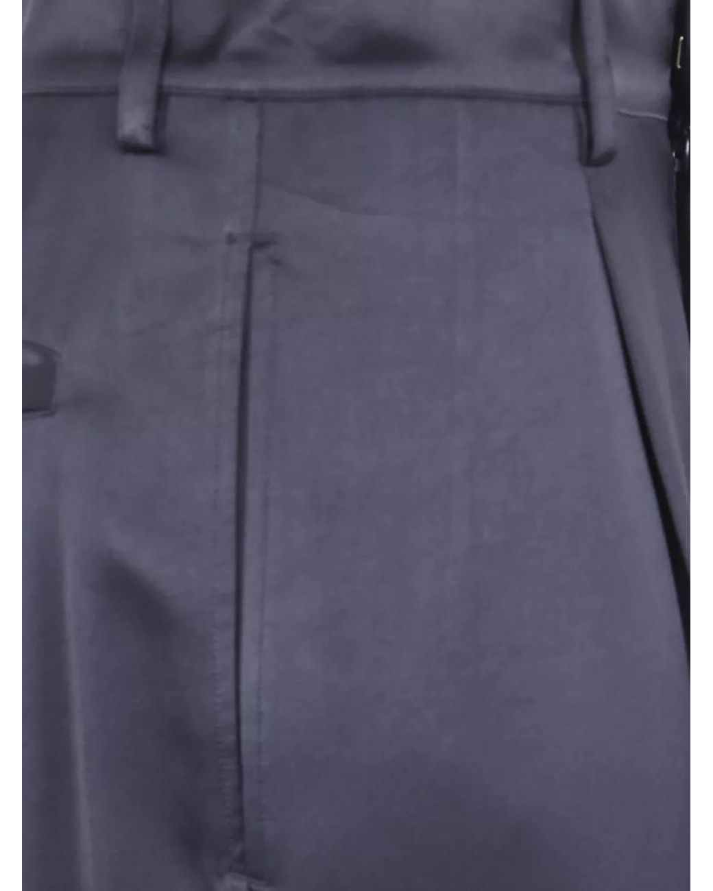 DARKPARK Blue Viscose Wide-Leg Trousers