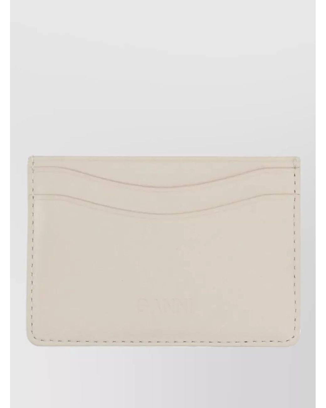 Ganni White Heart Mirror Keychain