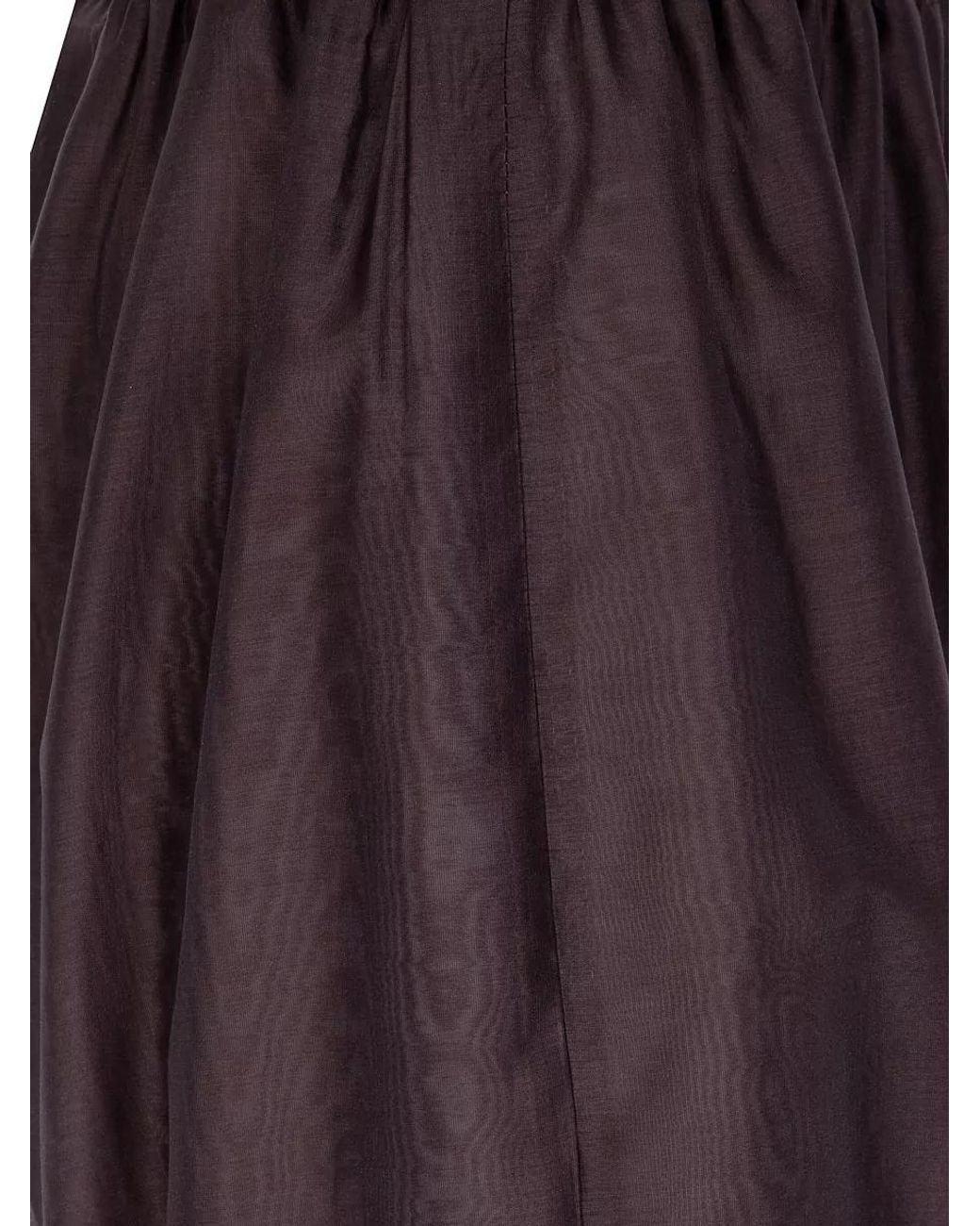 DR. HOPE Purple Lyocell Wide-Leg Trousers
