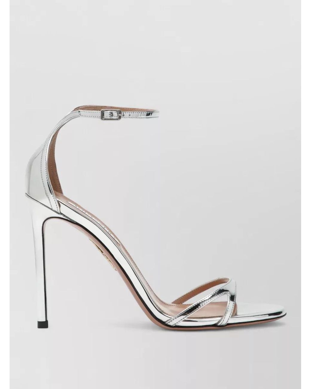 Aquazzura Metallic Heeled Sandals