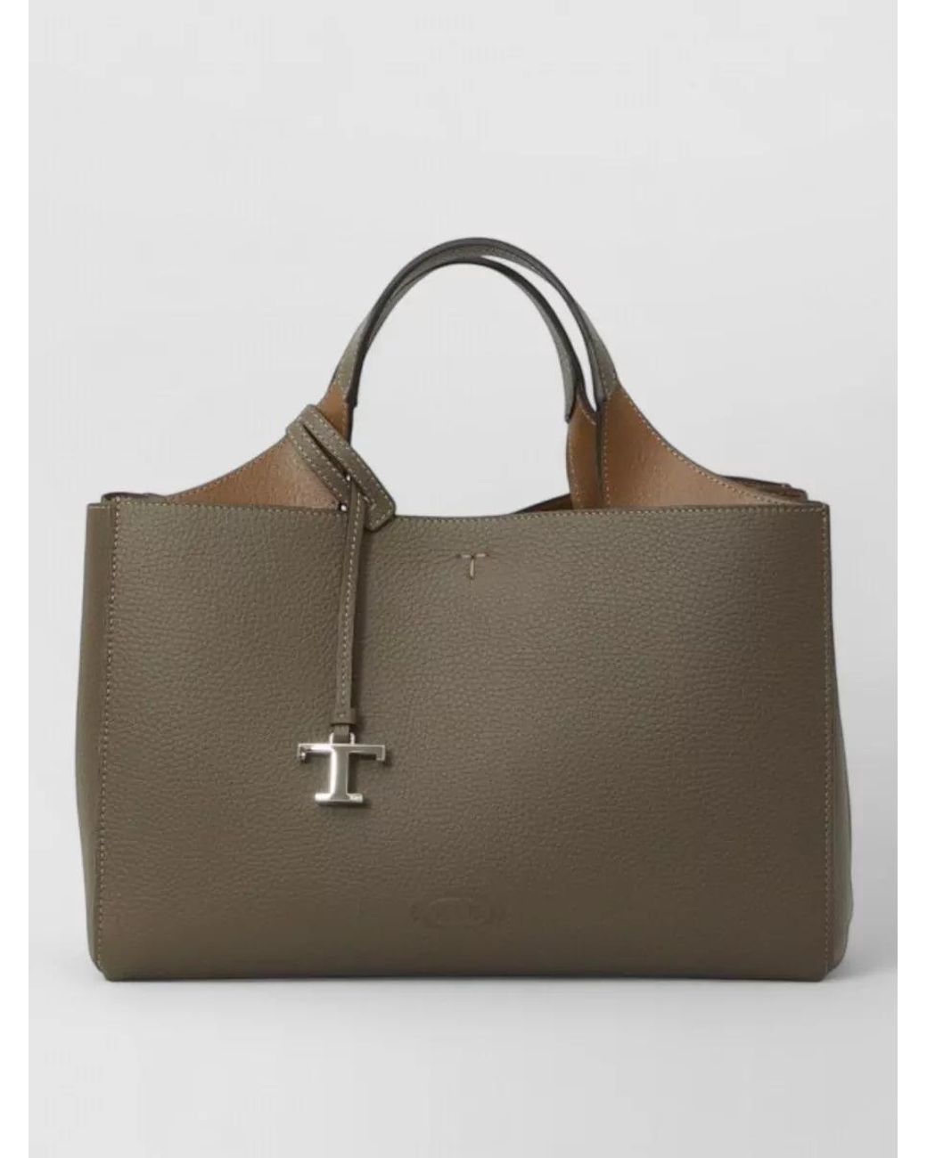 Tod's Brown T Timeless Small Leather Shoulder Bag