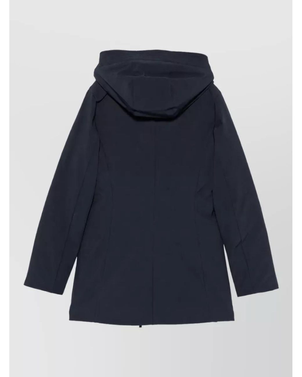 Woolrich Blue Down Hooded Slim-Fit Parka
