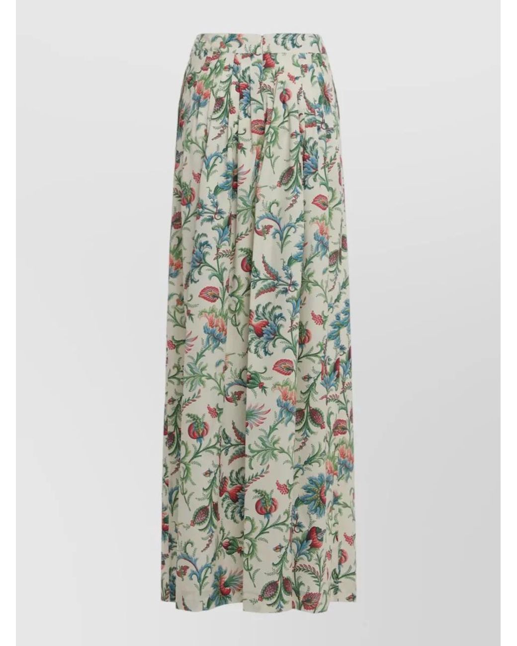 Etro Multicolor Floral-Print Maxi Skirt