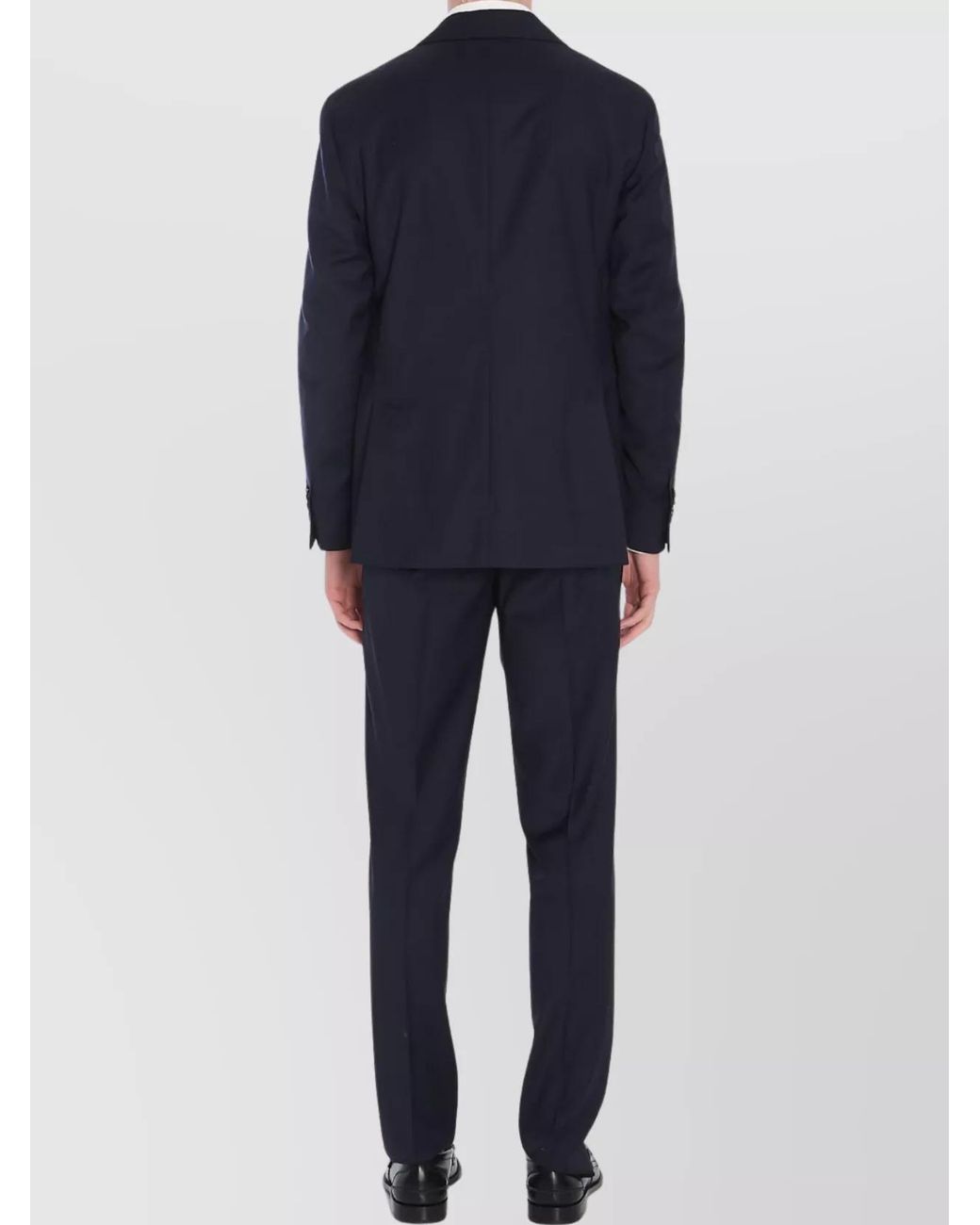 Lardini Blue Virgin Wool Regular-Fit Straight-Leg Two-Piece Suit for men