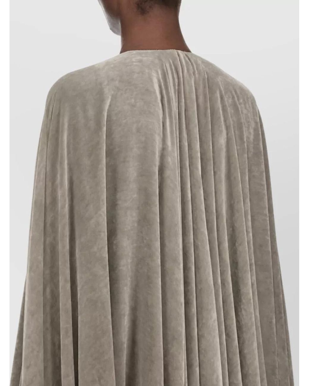 Rick Owens Brown Velvet Short-Sleeve Mini Dress