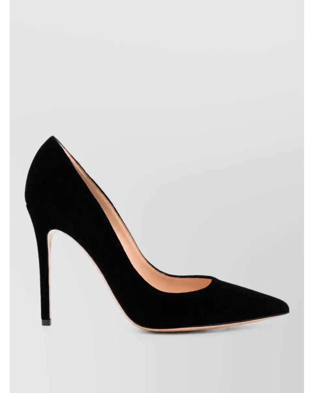 Gianvito Rossi Black Velvet Pointed-Toe Pumps