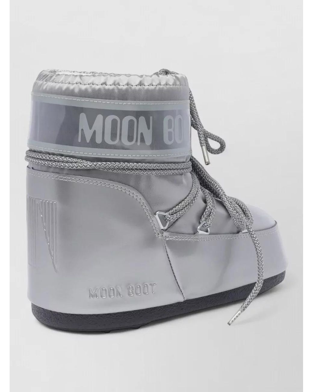 Moon Boot Gray Icon Low Glance Ankle Boots