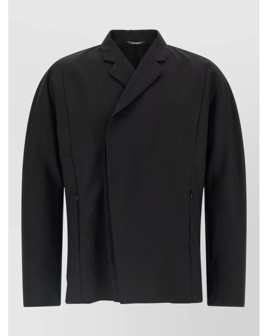 Kiko Kostadinov Black Wool Mohair Single-Breasted Coat for men