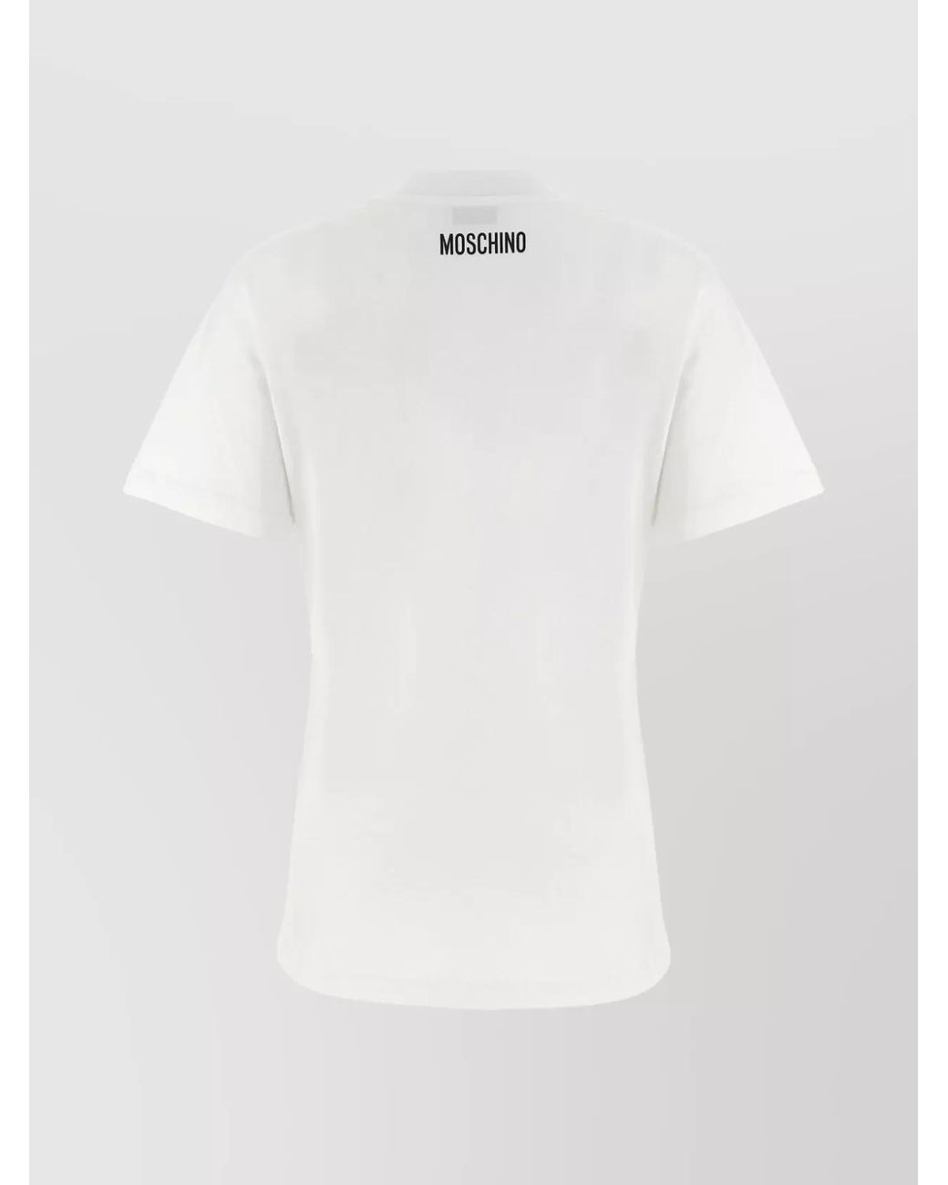 Moschino White Cotton Logo-Print T-Shirt
