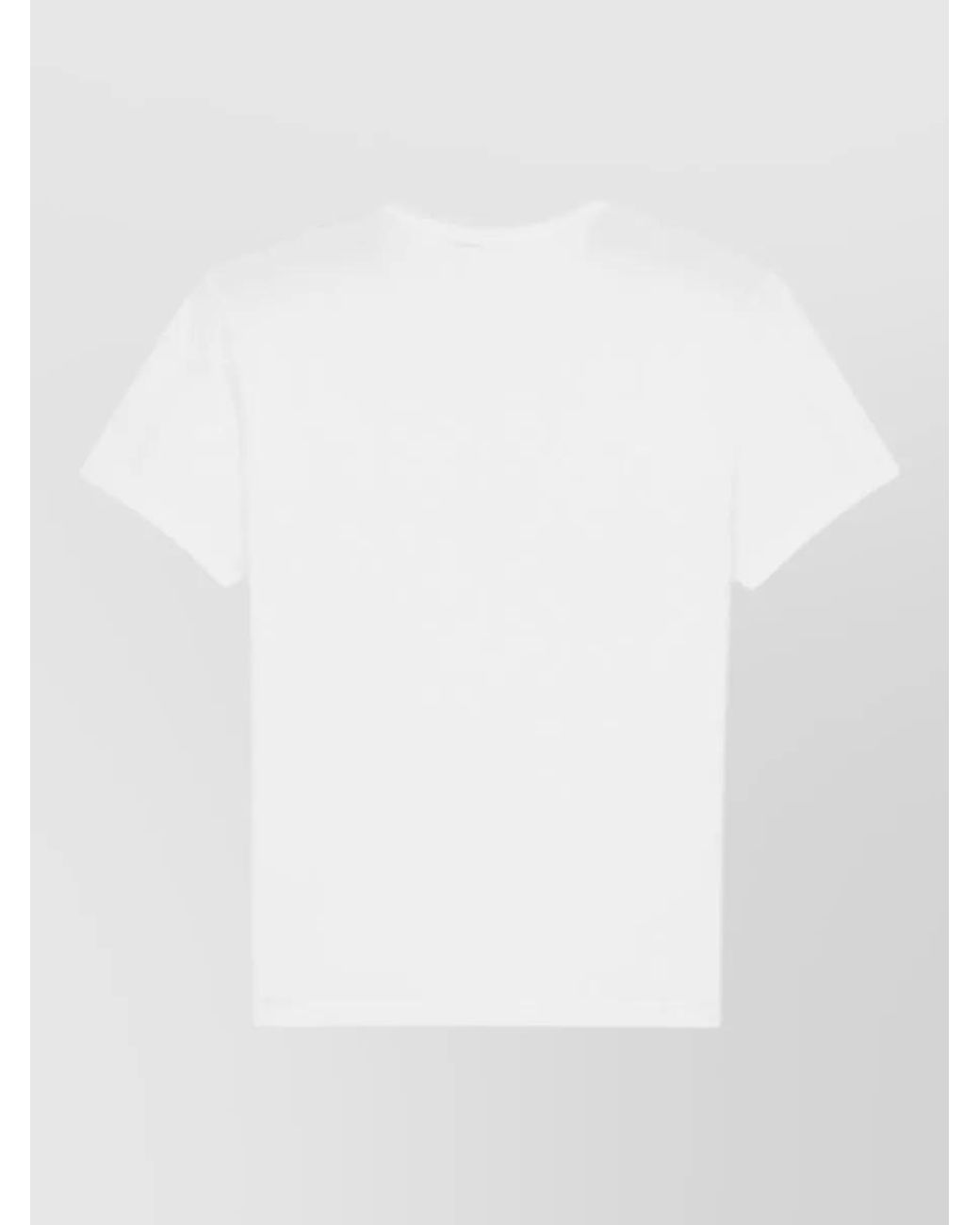Saint Laurent White Cotton Slim-Fit T-Shirt