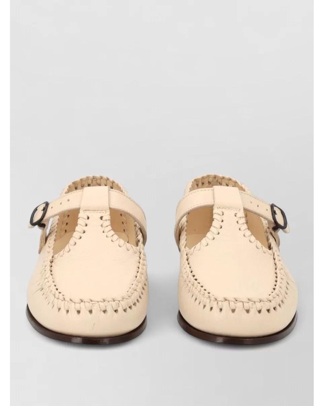 Hereu Natural Leather Moccasins