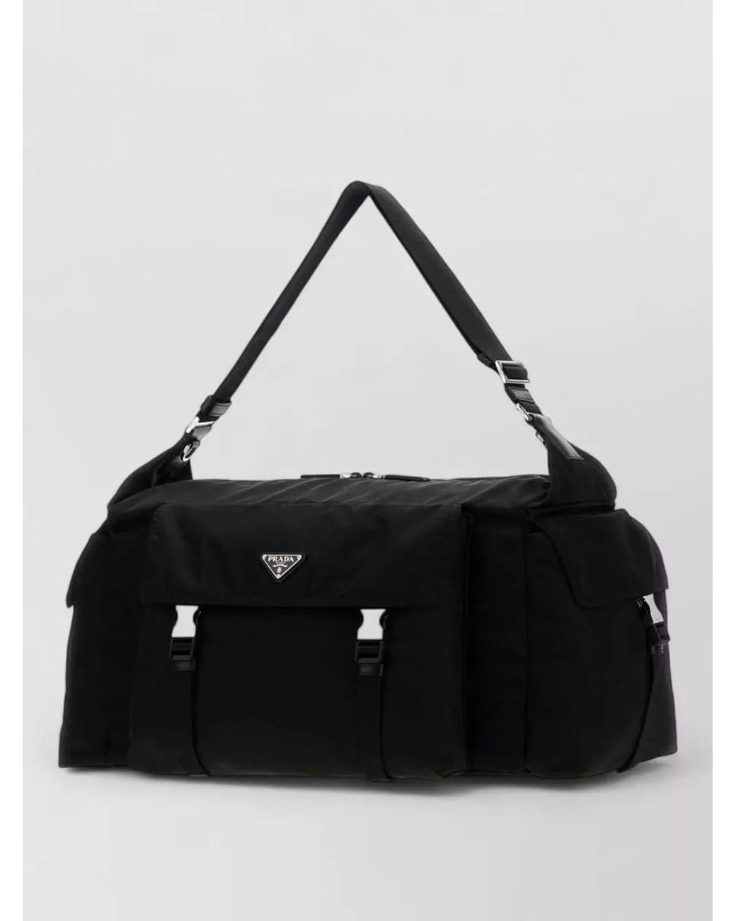 Prada Black Recycled Nylon Shoulder Bag for men