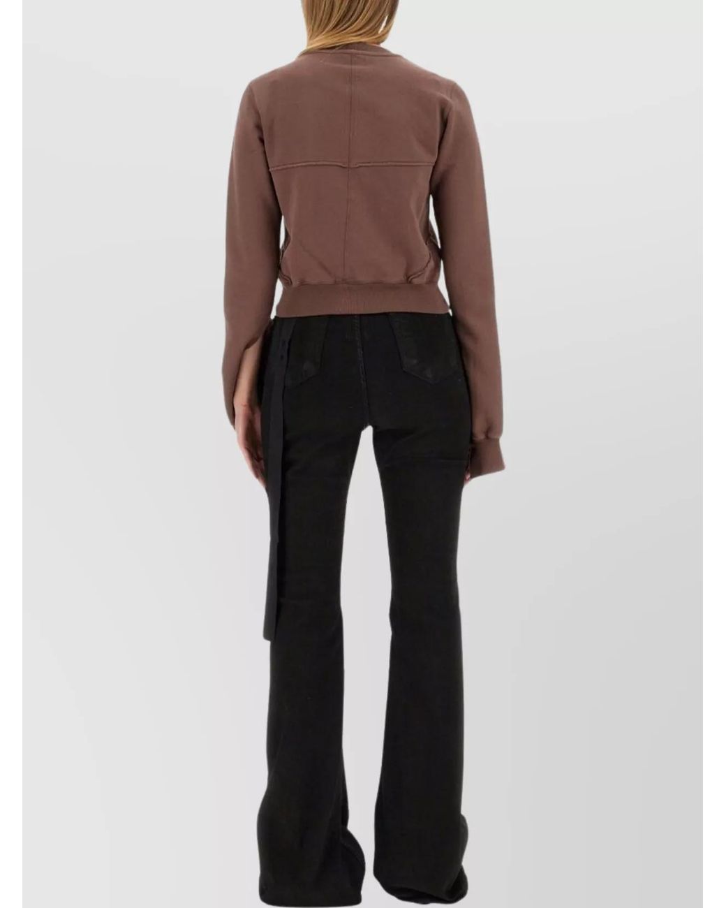 Rick Owens Multicolor Cropped Sweatshirt