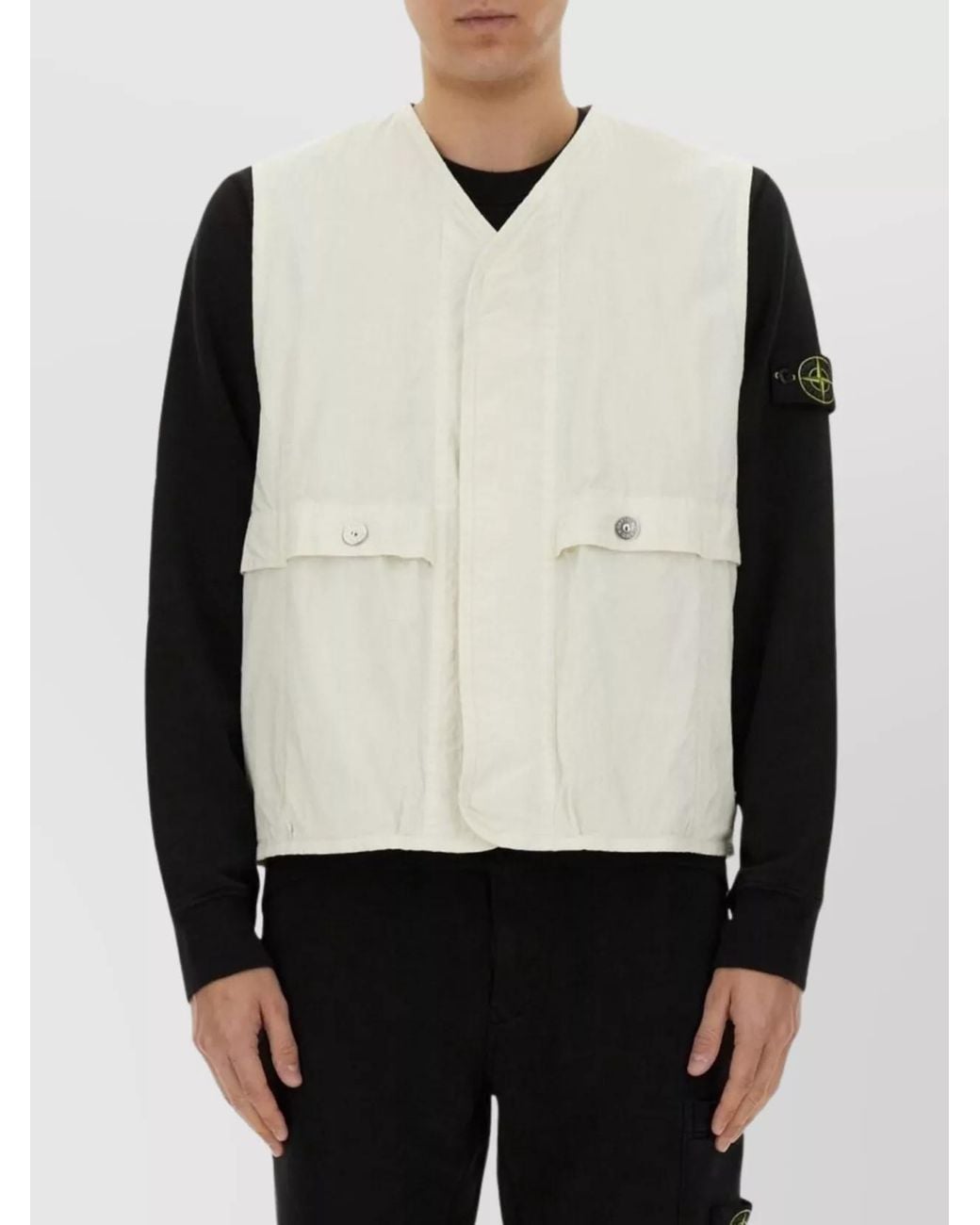 Stone Island Multicolor Cotton Blend Vest for men