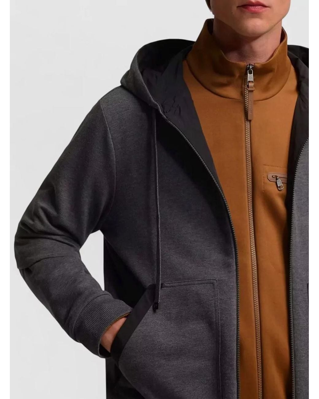 Moncler Multicolor Reversible Hooded Zip-Up Jacket for men