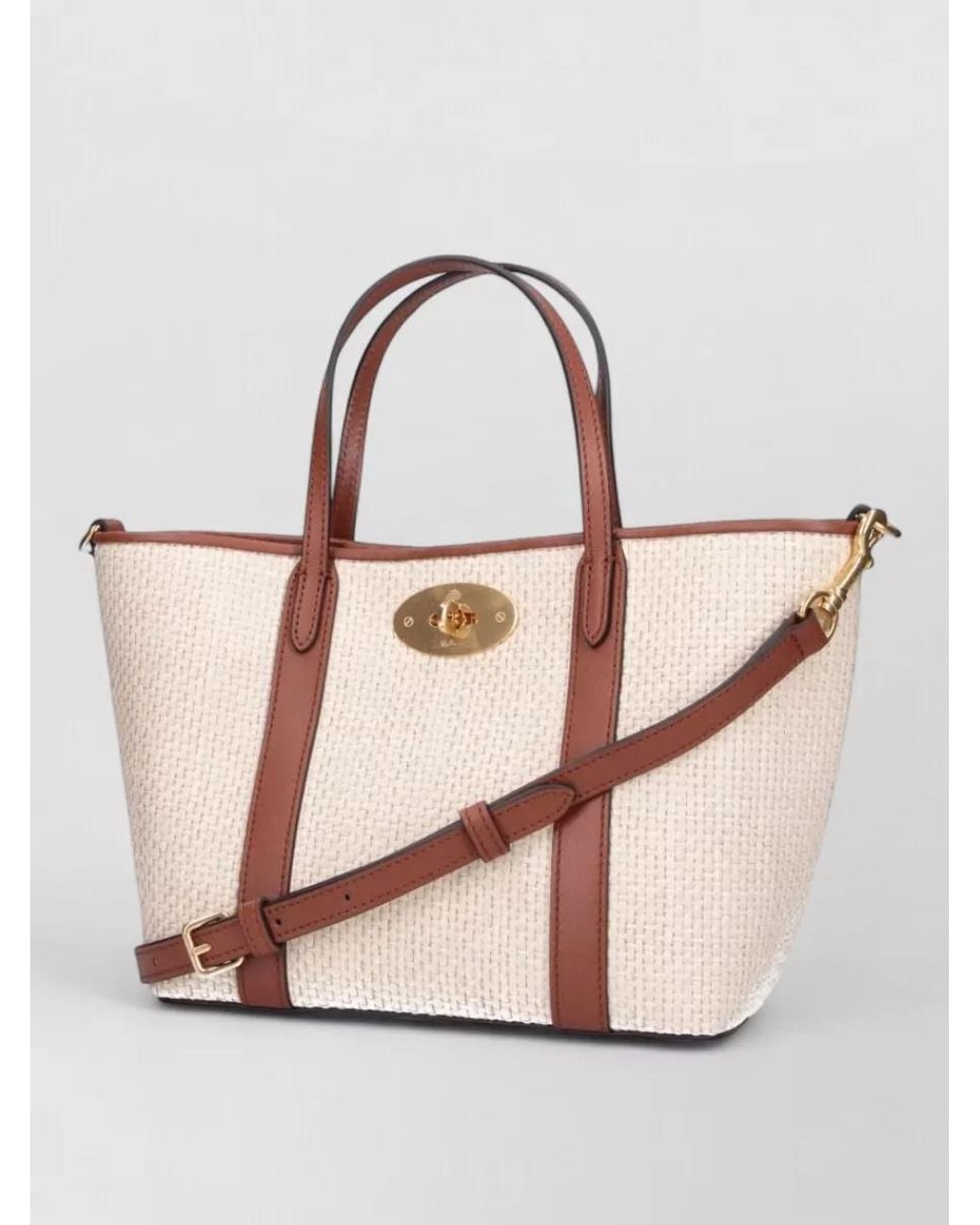 Mulberry Pink Leather Tote Bag
