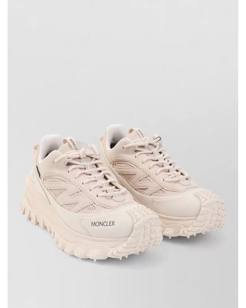 Moncler Natural Leather Trailgrip Apex Craft Gtx Lace-Up Sneakers