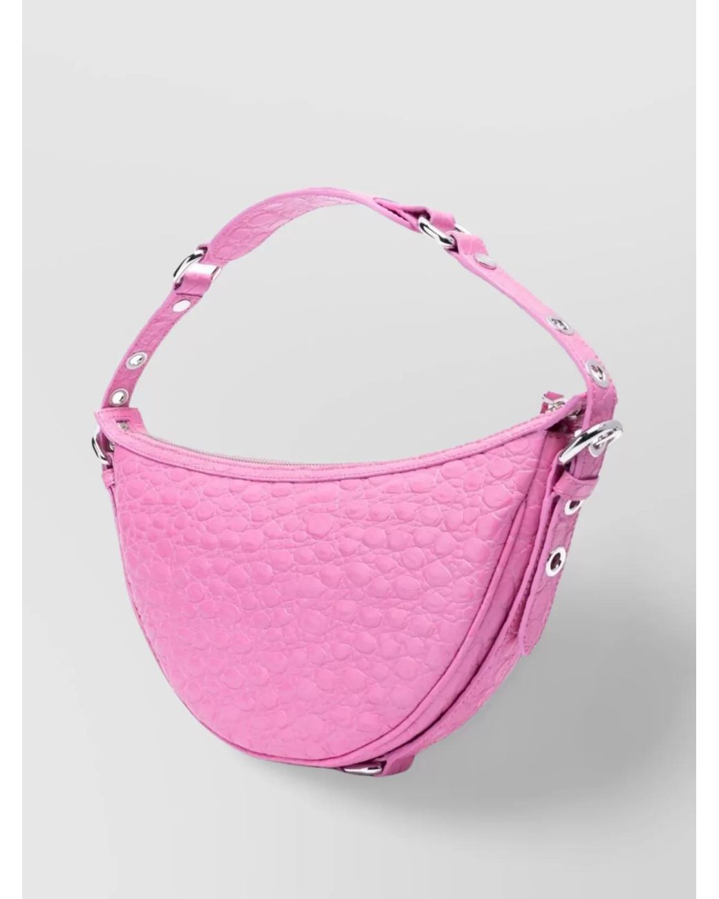 By Far Pink Gib Calf Leather Shoulder Bag