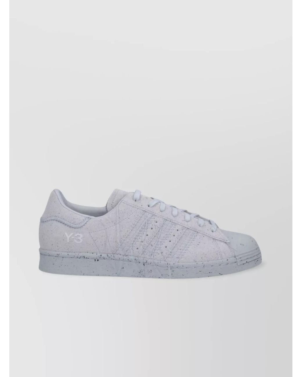 Y-3 Gray Sneakers Low Top Perforated Sides