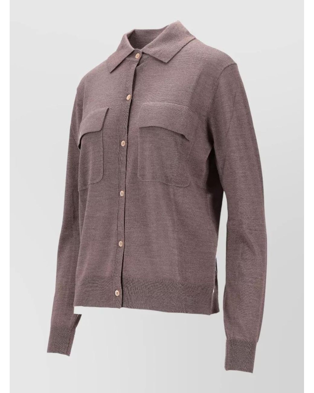 P.A.R.O.S.H. Purple Cashmere Wool Silk Cardigan