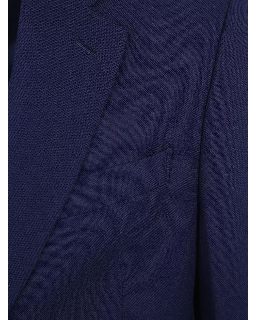Paul Smith Blue Wool Tailored Single Breasted Suit Jacket for men