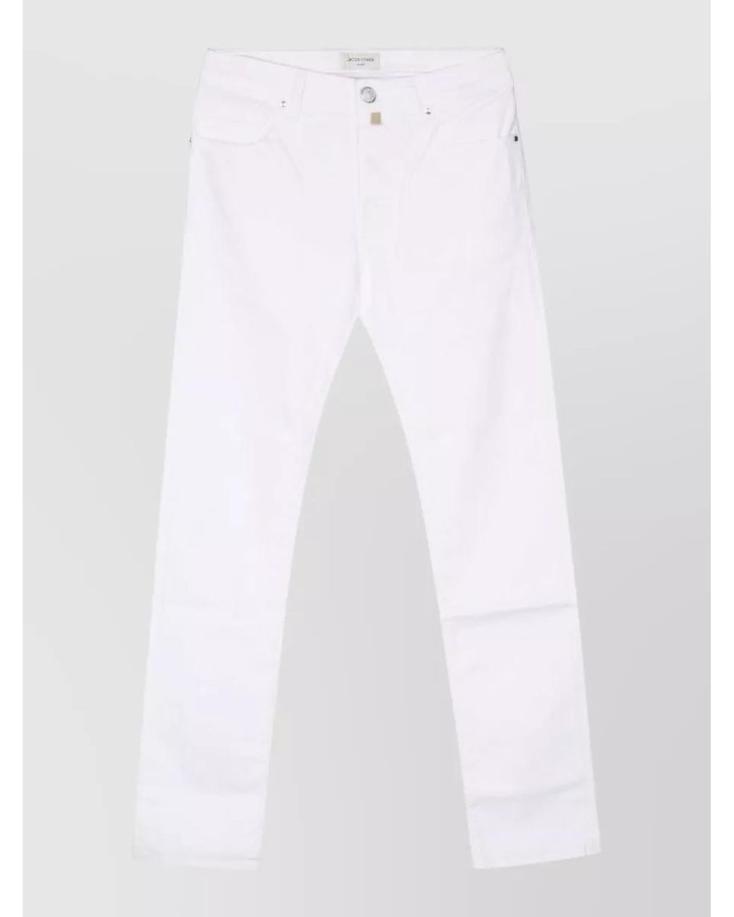 Jacob Cohen White Denim Jeans for men